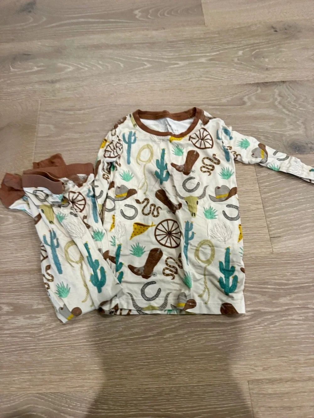 Little Sleepies 4T PJS-Cowboy Print EUC